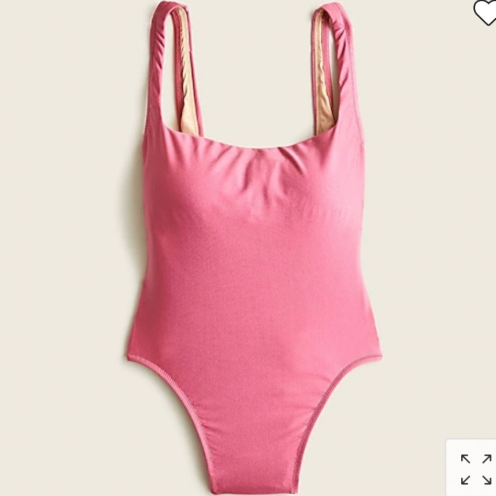 J.Crew Shiny Squareneck One Piece- new with tags